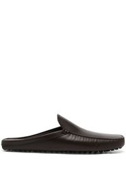 Tod's Sabot leather slippers - Marrone