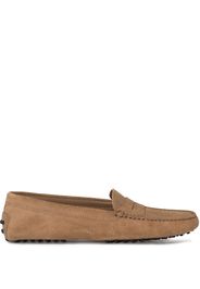 Tod's almond toe loafers - Marrone