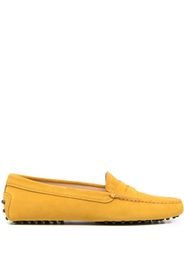 Tod's penny-slot suede loafers - Giallo