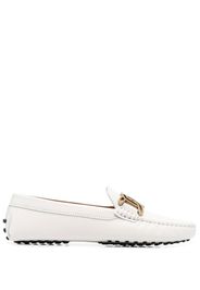 Tod's chain-link detail loafers - Bianco