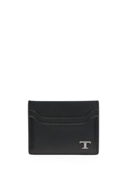 Tod's logo-plaque card holder - Nero