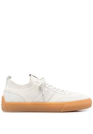 Tod's suede-panelled low-top sneakers - Bianco