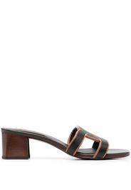 Tod's woven leather mules - Nero