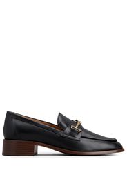 Tod's Mocassini con placca logo - Nero