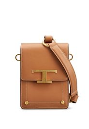 Tod's Borsa a tracolla con placca logo - Toni neutri