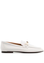 Tod's Mocassini con placca logo - Bianco