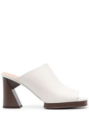 Tod's 95mm sculpted-heel leather mules - Toni neutri