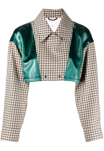 Toga Pulla panelled cropped jacket - Verde