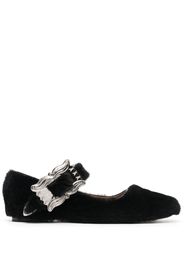 Toga Pulla silver-buckle-ballet-flats - Nero