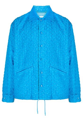 Toga Virilis textured shirt jacket - Blu