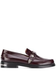 Bally logo-plaque detail loafers - Nero