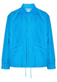 Toga Virilis textured shirt jacket - Blu