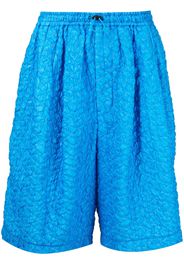 Toga Virilis textured drawstring shorts - Blu