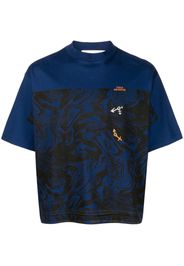 Toga Virilis Marble-print cotton T-shirt - Blu