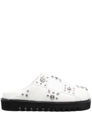 Toga Virilis Slippers con decorazione borchie - AJ1247 - WHITE MIX LEATHER