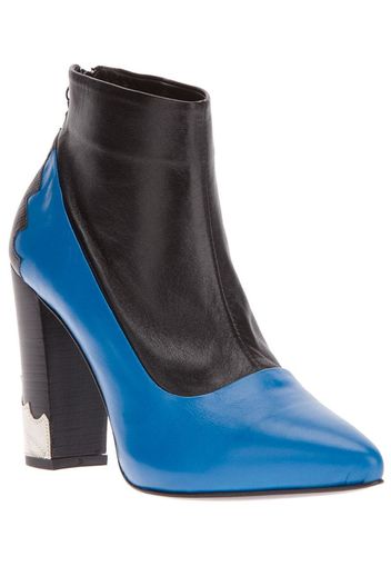 paneled ankle boot