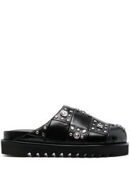 Toga stud-detailing leather mules - Nero