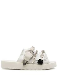 Toga stud-embellished opent-+ - Bianco