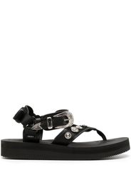 Toga stud-embellished T-bar strap sandals - Nero