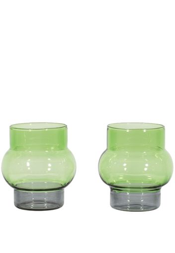 Tom Dixon Set di 2 bicchieri Bump - Verde