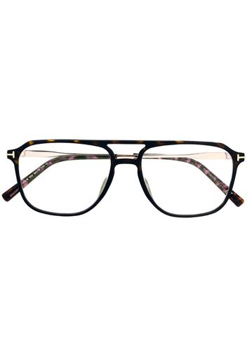 tortoiseshell aviator glasses