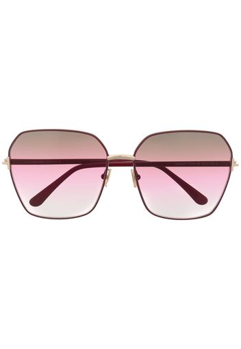 Tom Ford Eyewear oversized-frame gradient sunglasses - Rosso