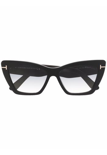 TOM FORD Eyewear Occhiali da sole Whyatt a farfalla - Nero