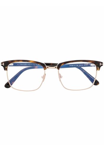 TOM FORD Eyewear Occhiali con montatura a corno - Marrone