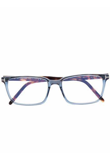 TOM FORD Eyewear Occhiali squadrati con effetto tartarugato - Blu