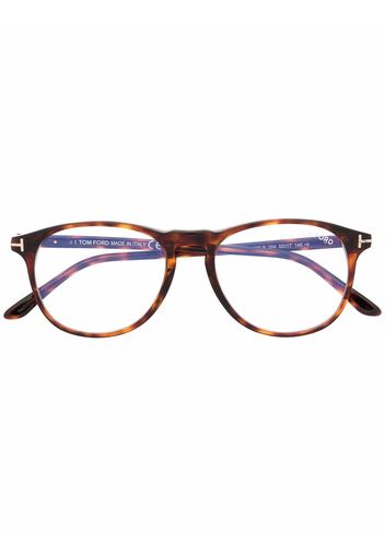 TOM FORD Eyewear tortoiseshell-frame glasses - Marrone