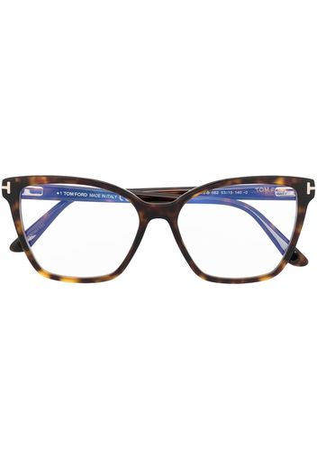 TOM FORD Eyewear Occhiali oversize - Marrone