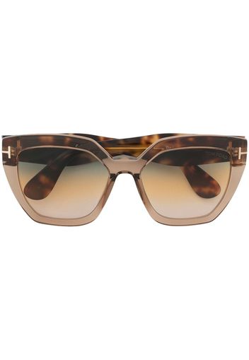 TOM FORD Eyewear Phoebe oversized-frame sunglasses - Marrone