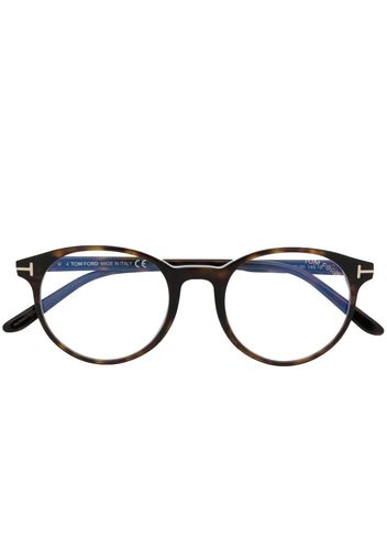 TOM FORD Eyewear Occhiali tondi - Marrone