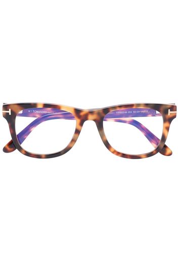 TOM FORD Eyewear Occhiali con effetto tartarugato - Marrone