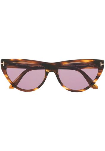 TOM FORD Eyewear Occhiali da sole cat-eye - Marrone