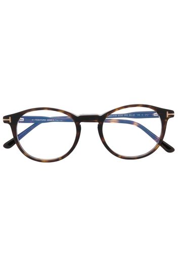 TOM FORD Eyewear Occhiali tondi - Marrone