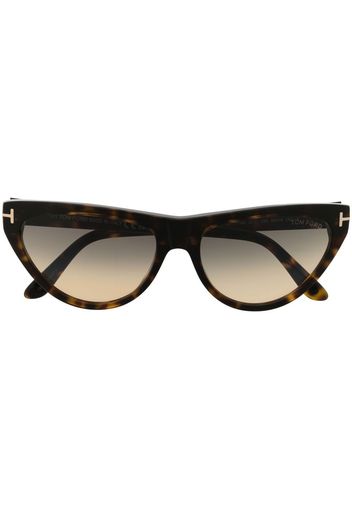 TOM FORD Eyewear cat-eye gradient sunglasses - Marrone