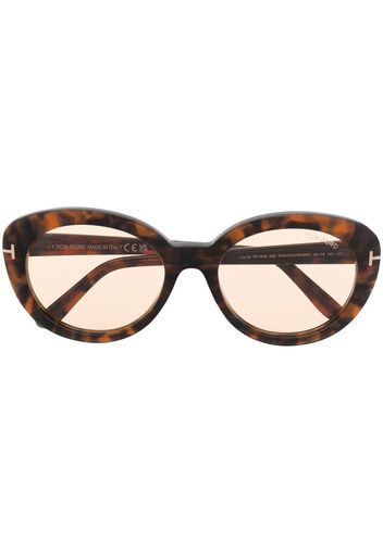 TOM FORD Eyewear round frame sunglasses - Marrone