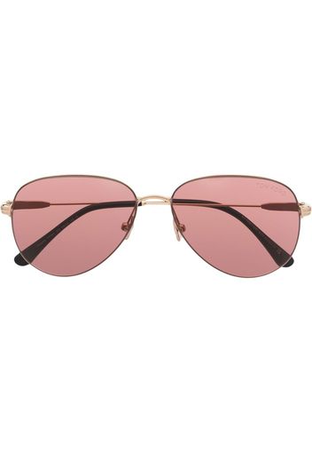 TOM FORD Eyewear Occhiali da sole Pilot con montatura stile pilota - Oro