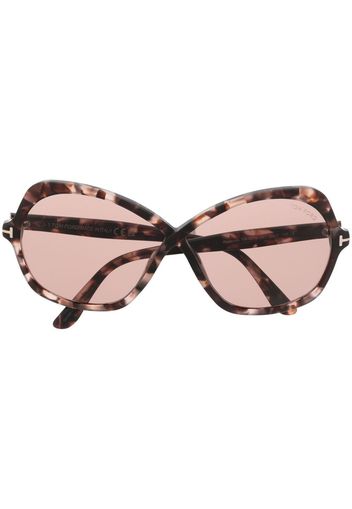 TOM FORD Eyewear oversize sunglasses - Marrone