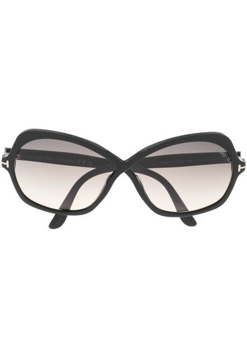 TOM FORD Eyewear Occhiali da sole Rosemin tondi - Nero