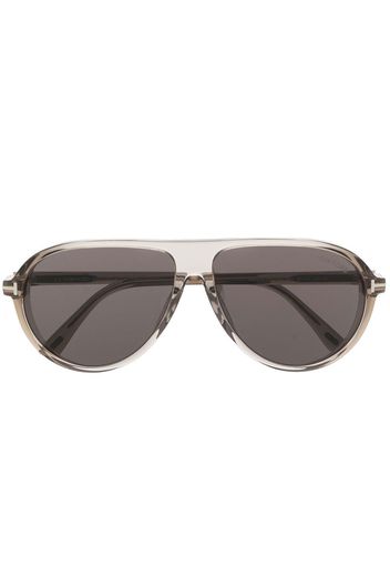 TOM FORD Eyewear Occhiali da sole con montatura stile pilota - Grigio