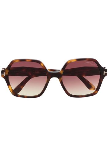 TOM FORD Eyewear Occhiali da sole geometrici oversize - Marrone