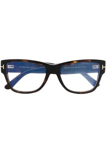 TOM FORD Eyewear Occhiali con effetto tartarugato - Nero