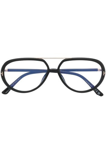 TOM FORD Eyewear T-shaped hinge pilot-frame optical glasses - Nero