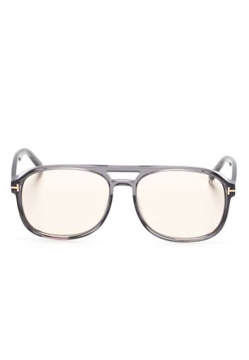 TOM FORD Eyewear Occhiali da sole con montatura stile pilota - Grigio