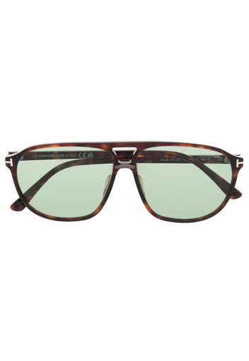 TOM FORD Eyewear Occhiali da sole squadrati - Marrone