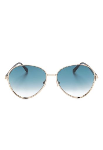 TOM FORD Eyewear Occhiali da sole tondi - Oro