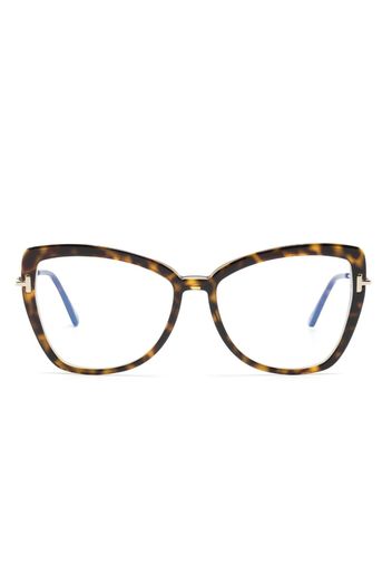 TOM FORD Eyewear Occhiali cat-eye tartarugati - Marrone