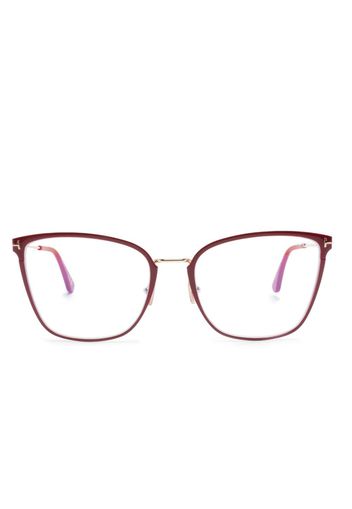 TOM FORD Eyewear Occhiali a farfalla - Rosso